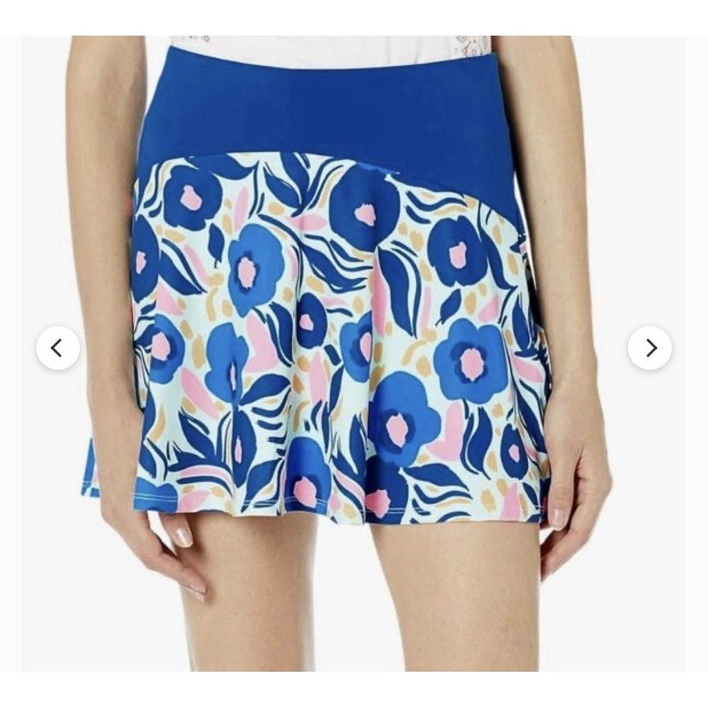 Original Penguin Women's, XL Papercut Floral Multicolor Golf Skirt Short